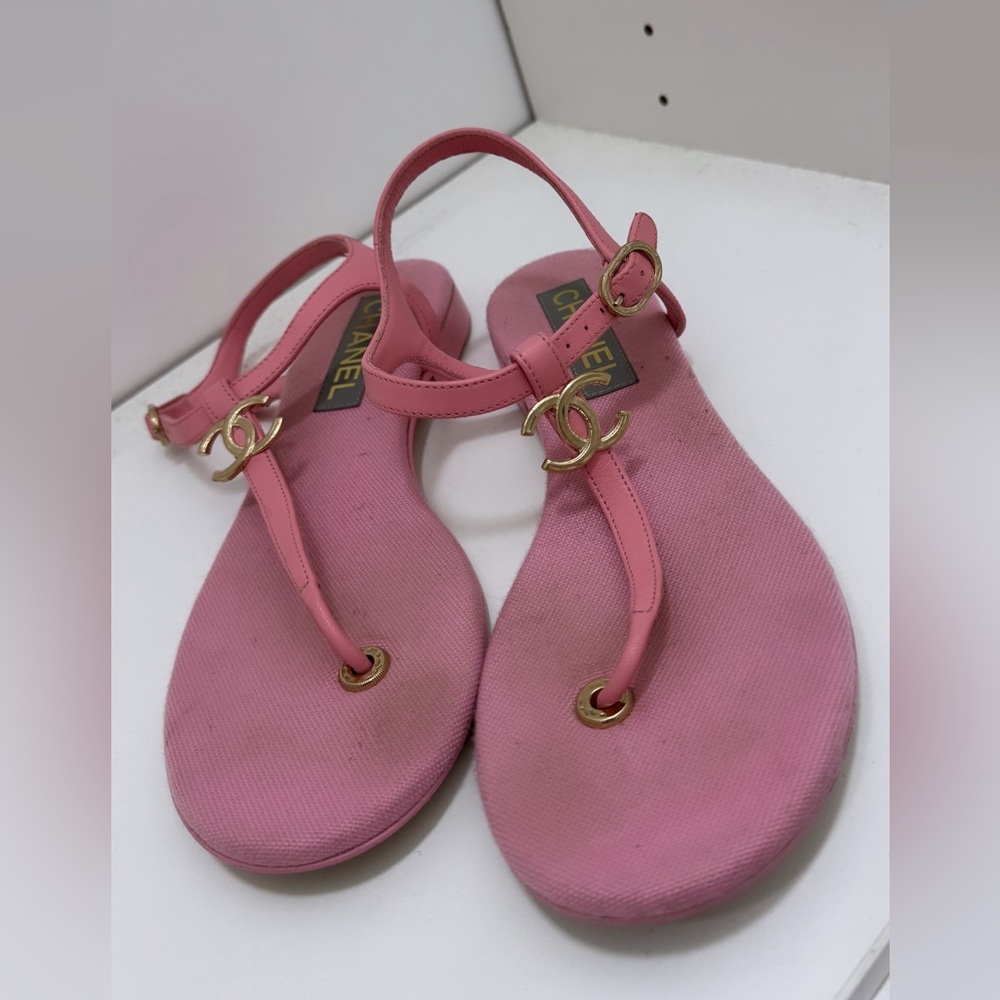 Chanel Pink 23 Sandals